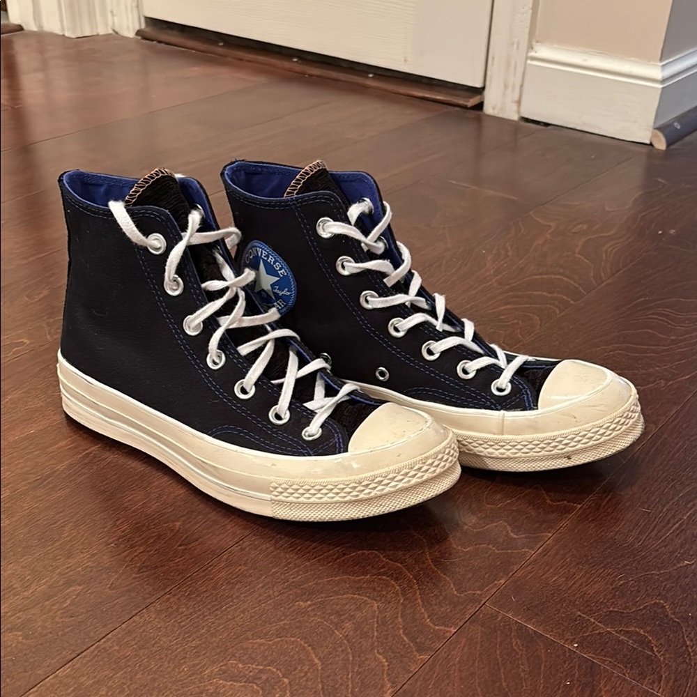 Converse High-Top Sneakers in Black and White